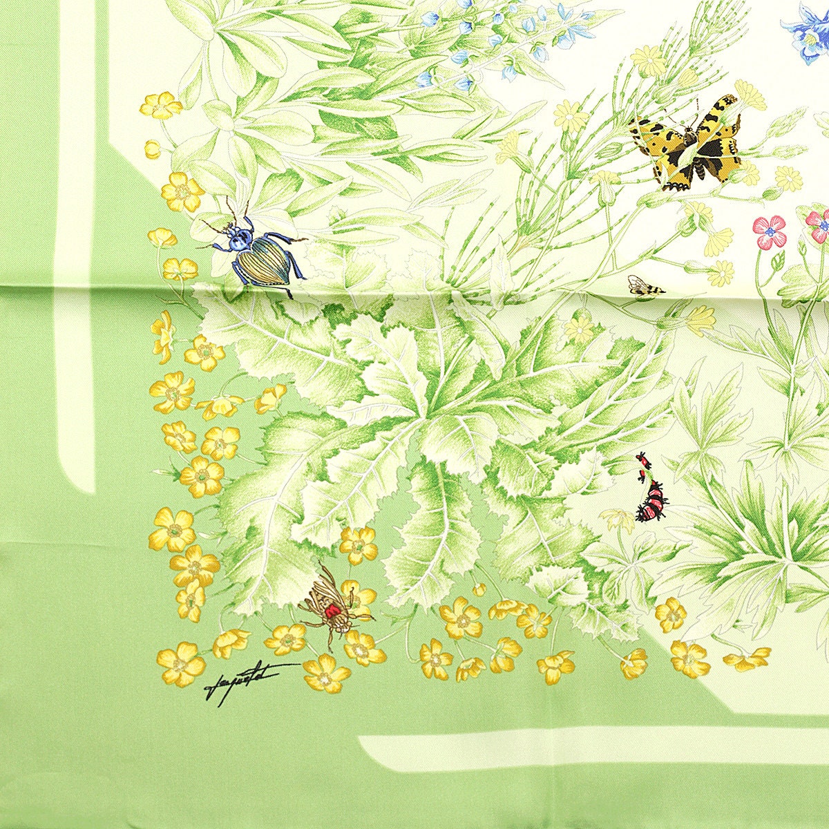 Hermes Scarf "La Prairie" by Antoine De Jacquelot 90cm Silk | Carre Foulard