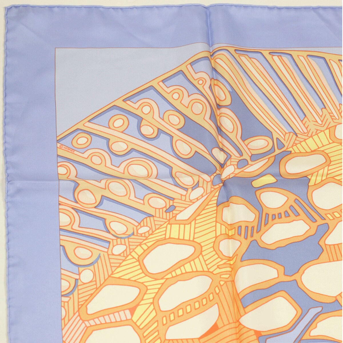 Hermes Scarf "Grands Fonds II" by Annie Faivre 90cm Silk
