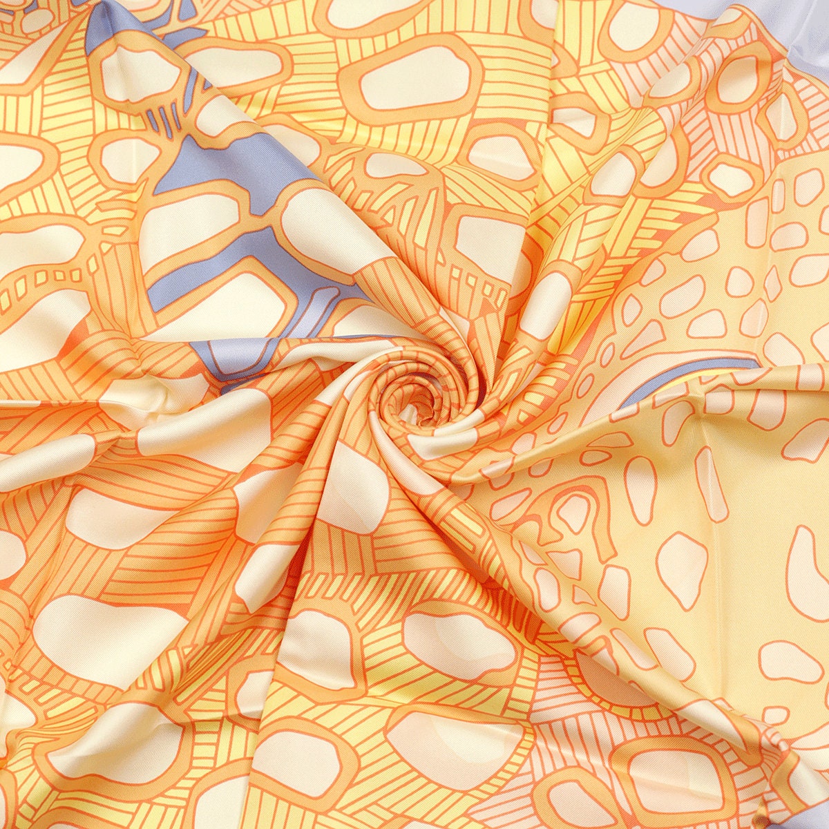 Hermes Scarf "Grands Fonds II" by Annie Faivre 90cm Silk