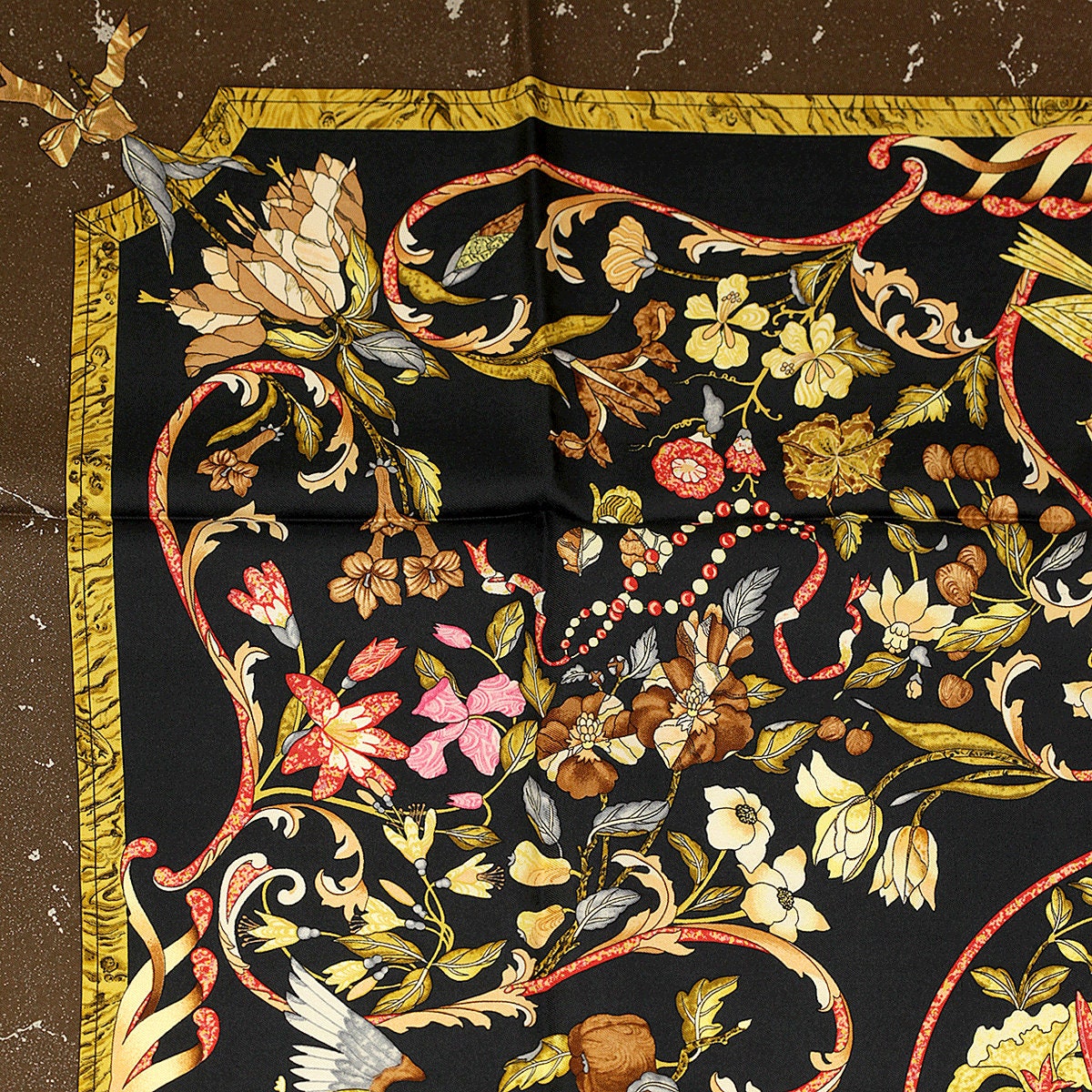 Hermes Scarf "Pierres d'Orient et d'Occident" by Zoe Pauwels 90cm Silk