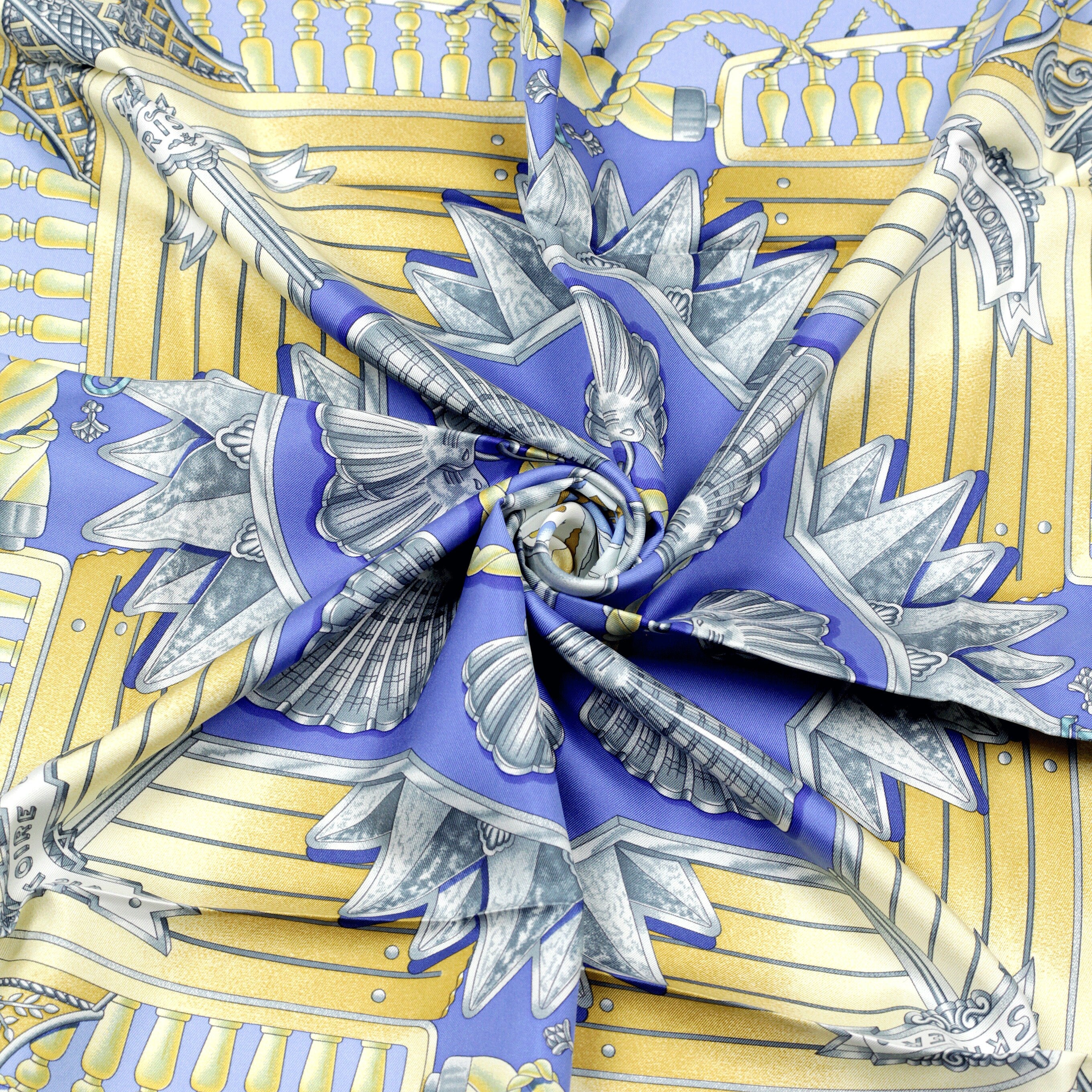 Hermes Scarf "Railing" by Joachim Metz 90cm Silk | Carre Foulard