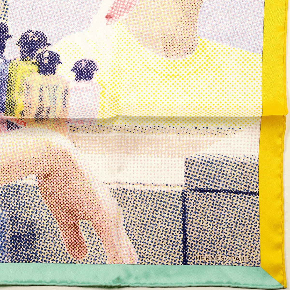 Hermes Scarf "Regard de Soie" by Clement Balcon 70cm Silk
