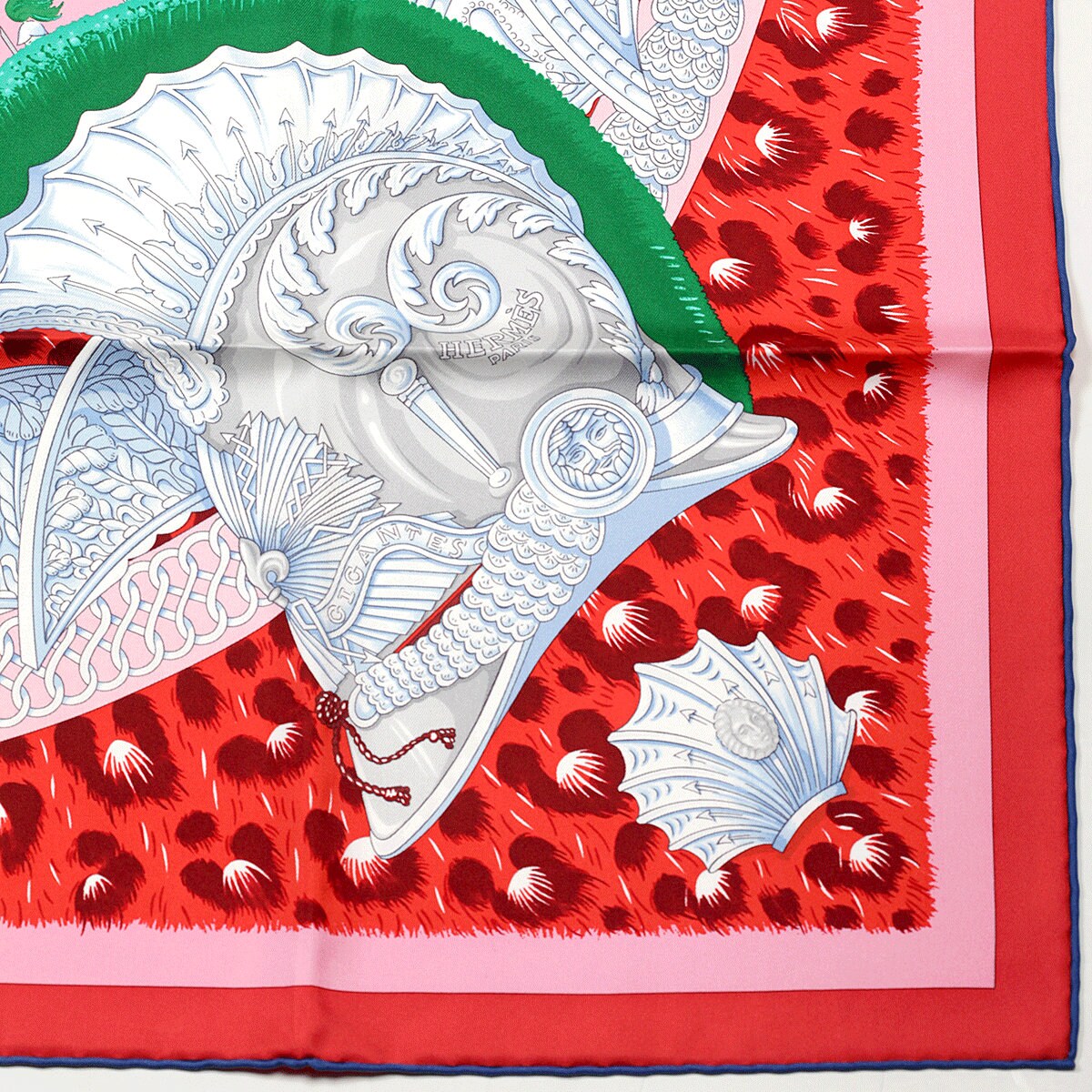 Hermes Scarf "Plumets du Roy" by Henri d'Origny and Julia Abadie 90cm Silk