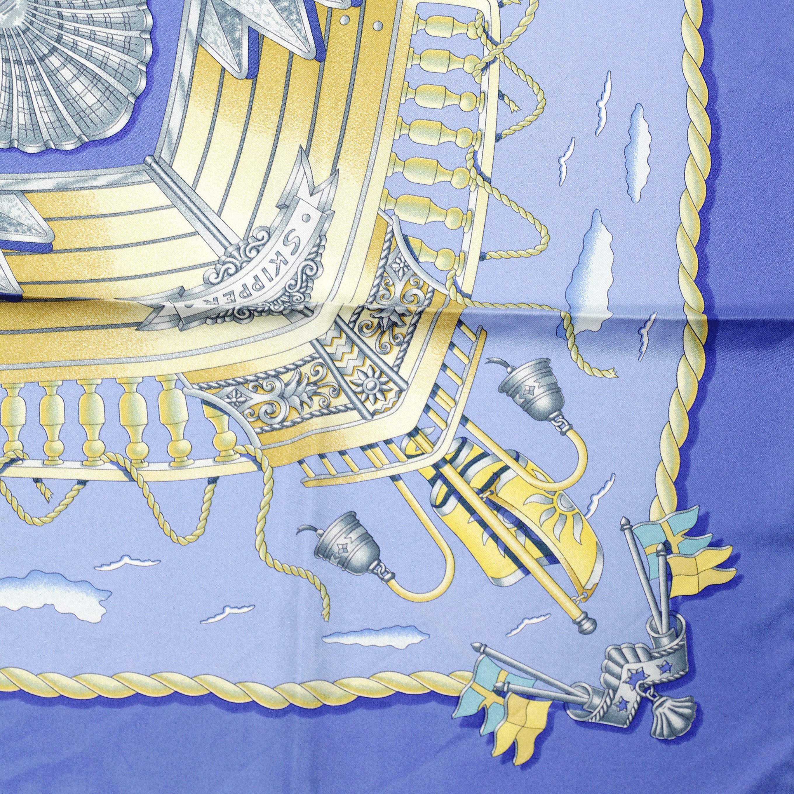 Hermes Scarf "Railing" by Joachim Metz 90cm Silk | Carre Foulard