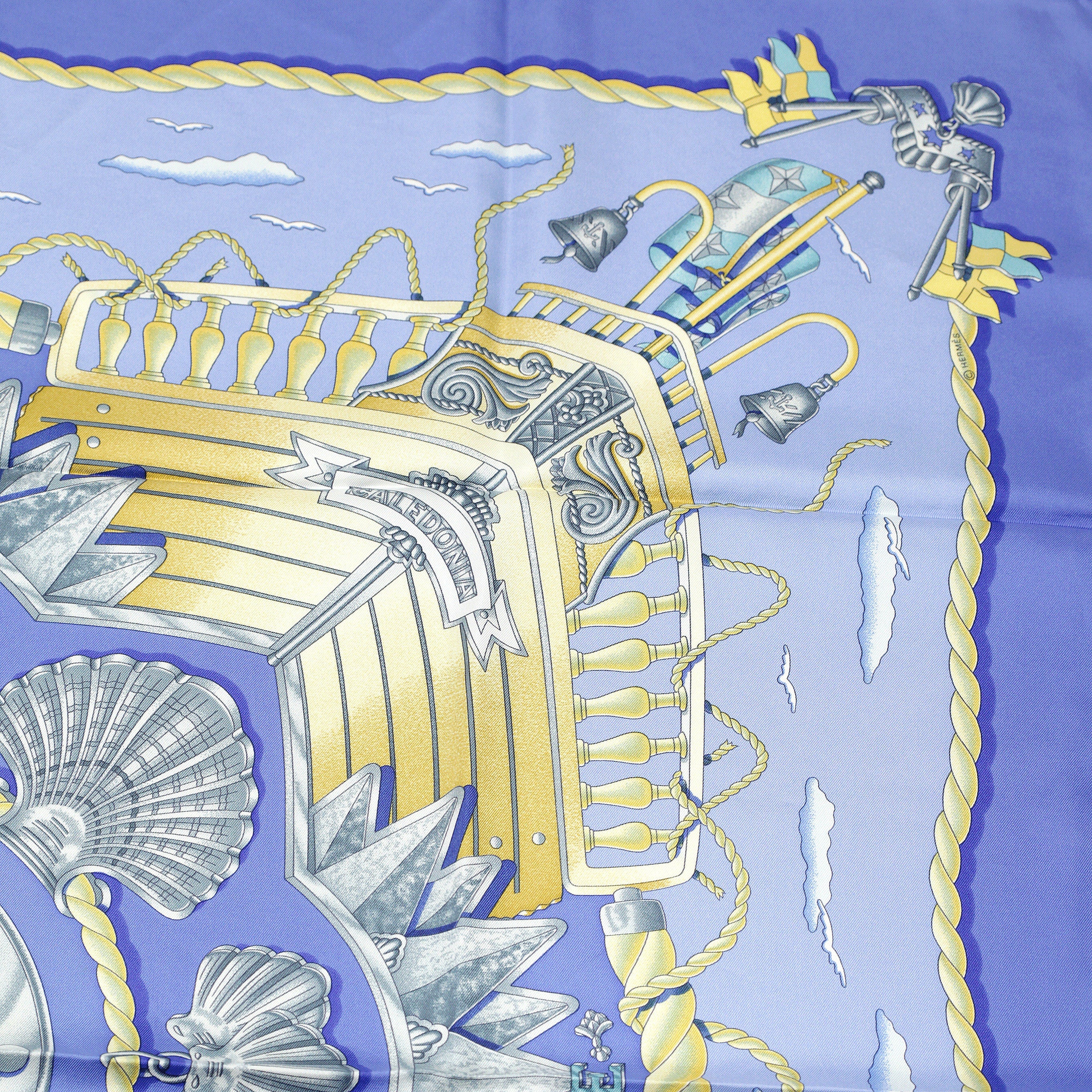 Hermes Scarf "Railing" by Joachim Metz 90cm Silk | Carre Foulard