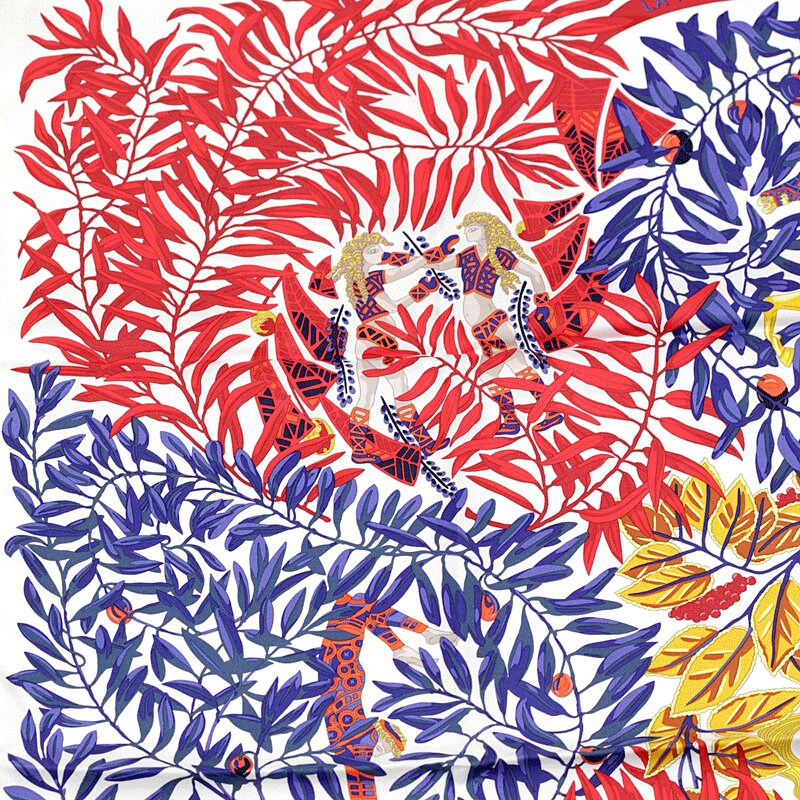 Hermes Scarf "Le Promenade de Platon" by Annie Faivre 90cm Silk