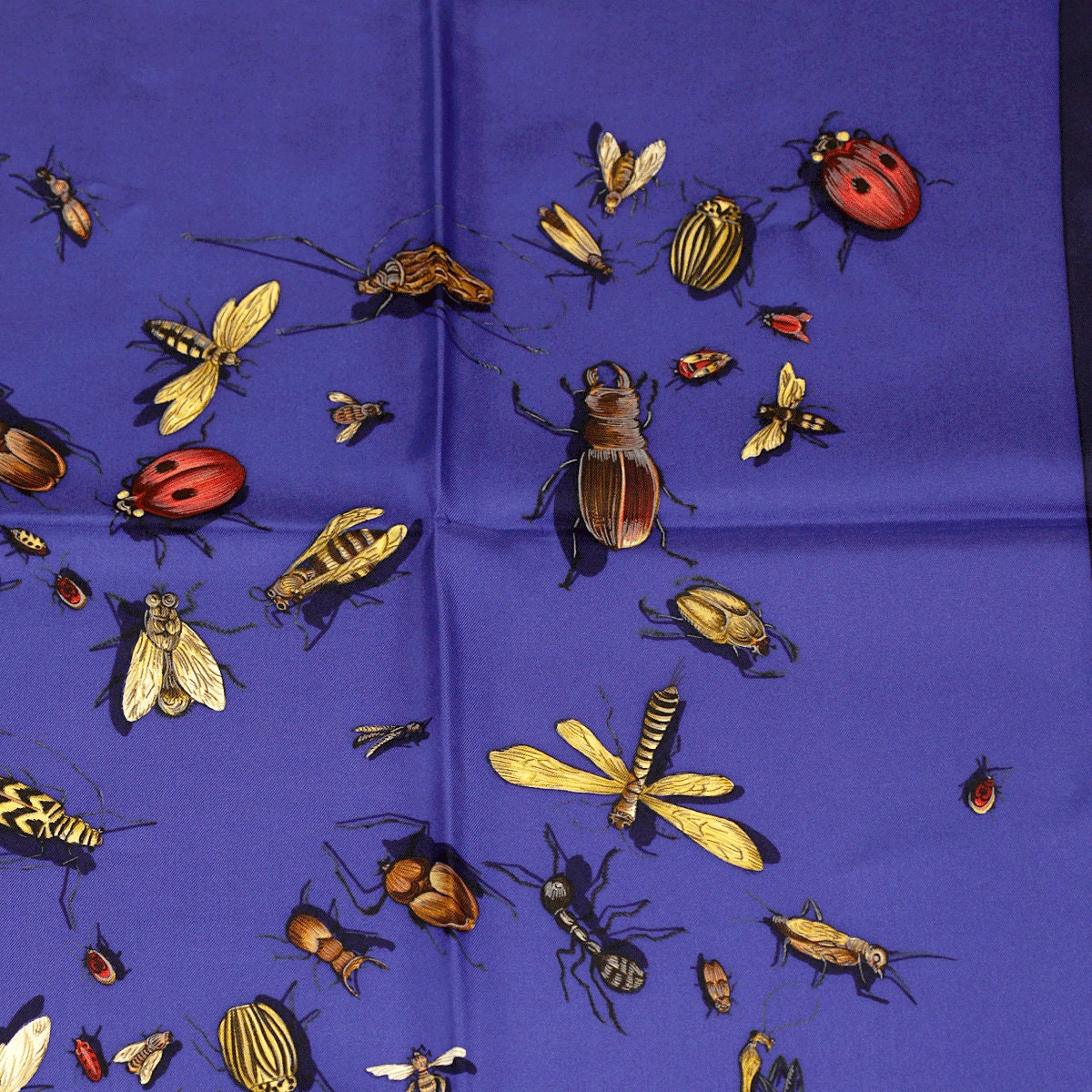 Hermes Scarf "Les Insectes" by Hugo Grygkar 90cm Silk
