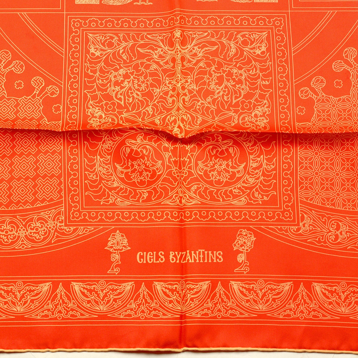 Hermes Scarf "Ciels Byzantins" by Julia Abadie Vintage 90cm Silk