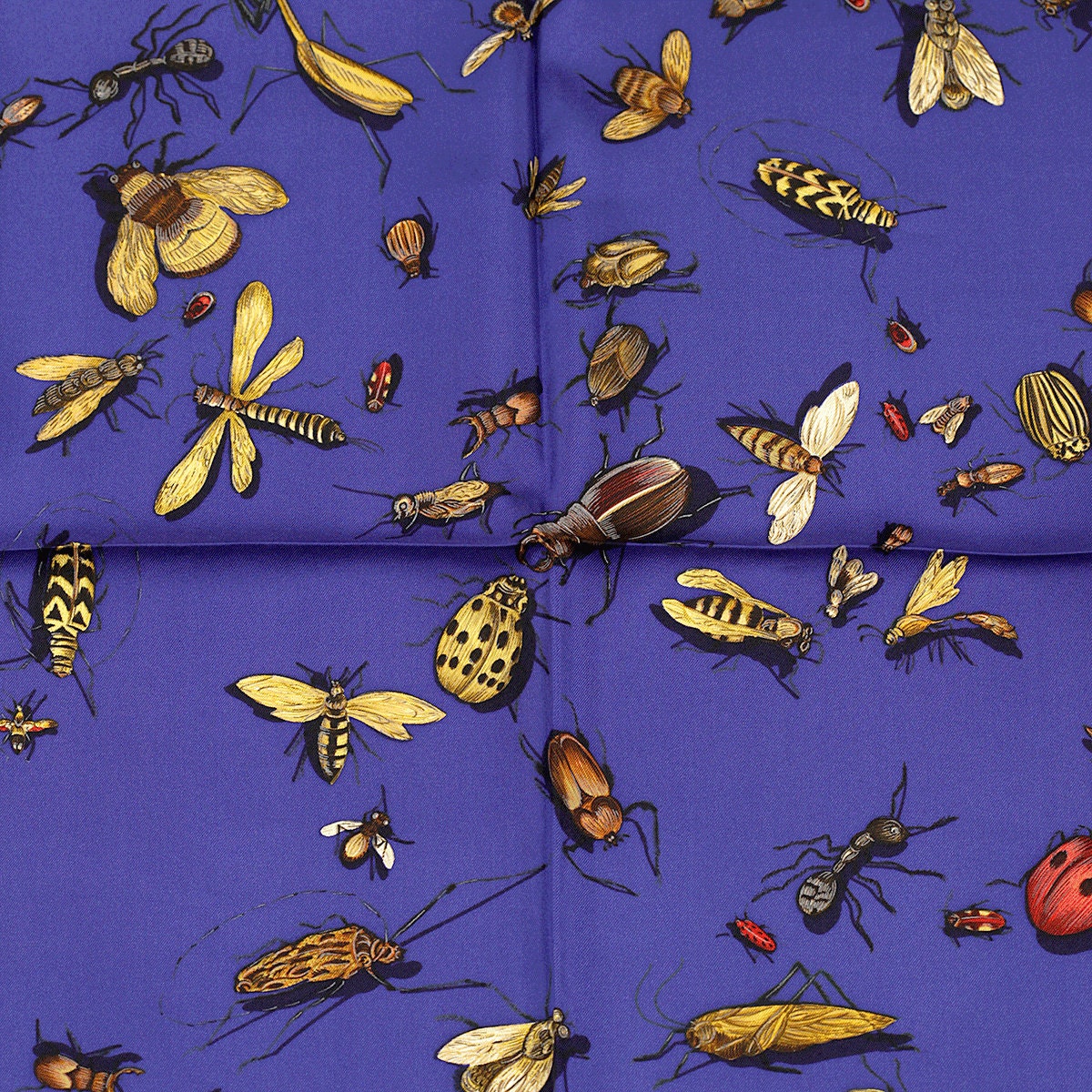 Hermes Scarf "Les Insectes" by Hugo Grygkar 90cm Silk