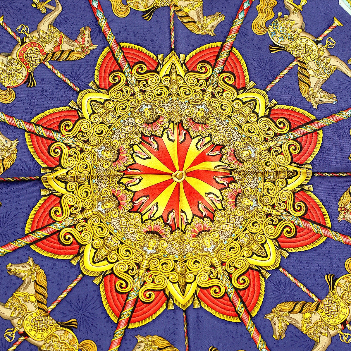 Hermes Scarf "Luna Park" by Joachim Metz 90cm Silk Jacquard
