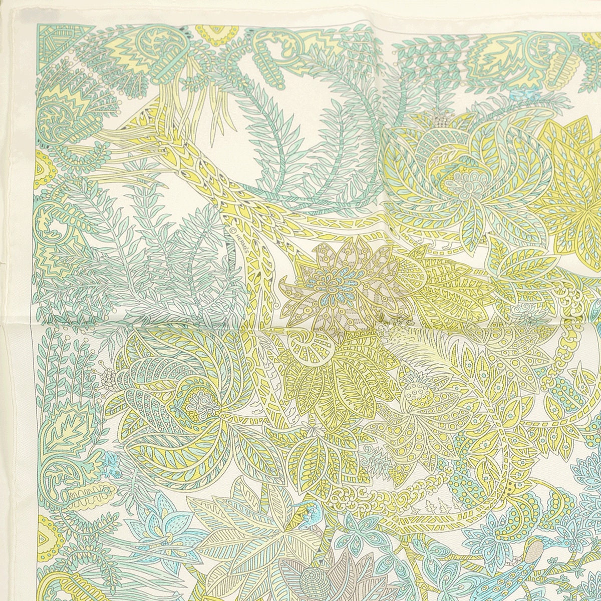 Hermes Scarf "Maitres de la Foret" by Annie Faivre 90cm Silk