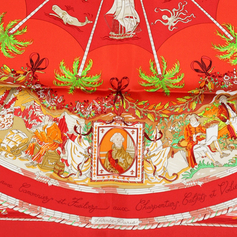 Hermes Scarf "Per Astra Ad Astra" by Sandra Laroche 90cm Silk