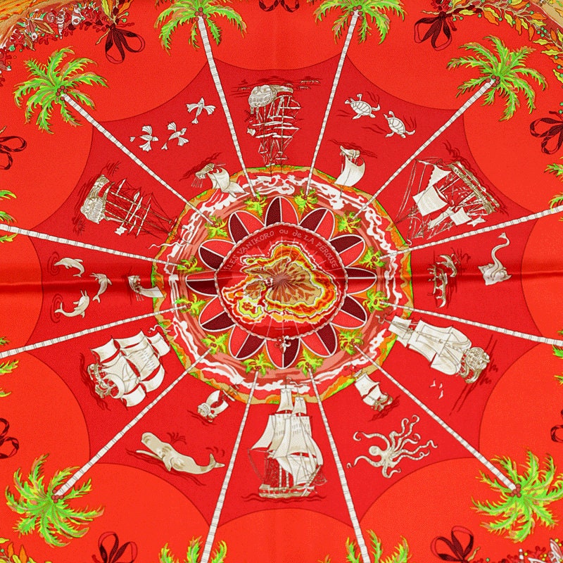 Hermes Scarf "Per Astra Ad Astra" by Sandra Laroche 90cm Silk