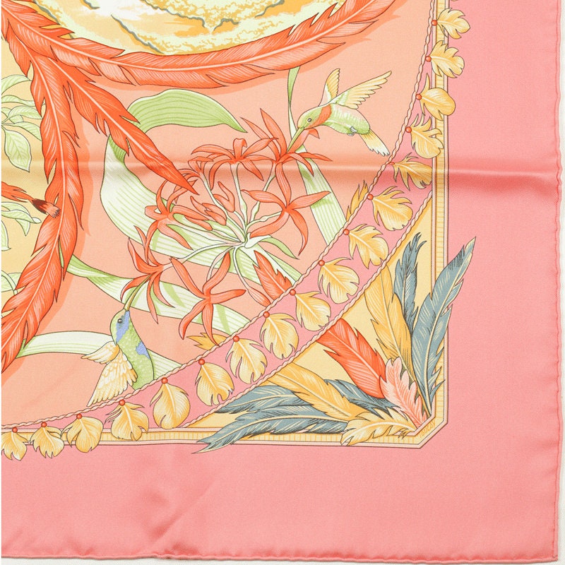 Hermes Scarf "Amazonia" by Laurence Bourthoumieux 90cm Silk