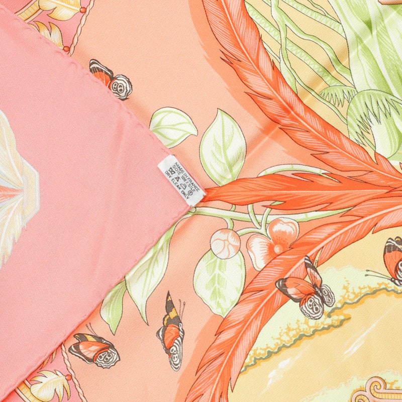 Hermes Scarf "Amazonia" by Laurence Bourthoumieux 90cm Silk