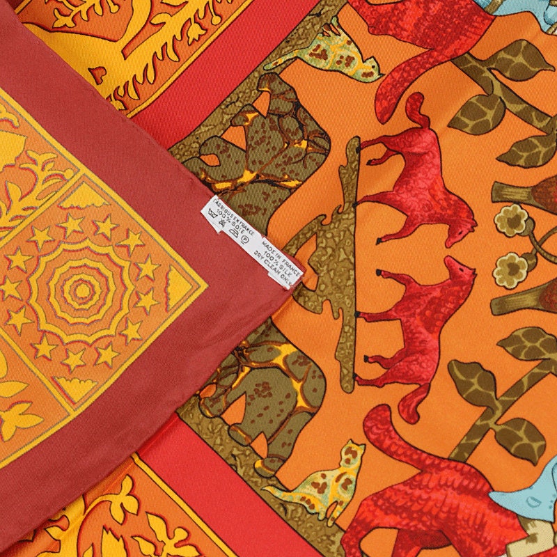 Hermes Scarf "Early America" by Françoise De La Perriere 90cm Silk | Carre Foulard