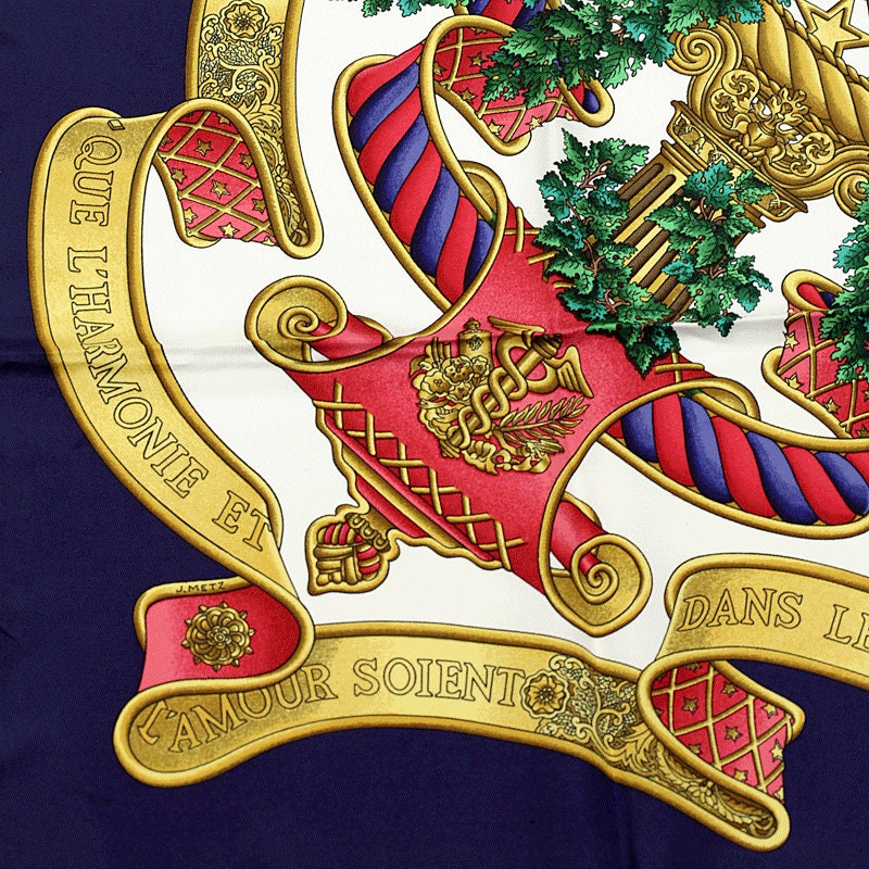 Hermes Scarf "Europe" by Joachim Metz 90cm Silk