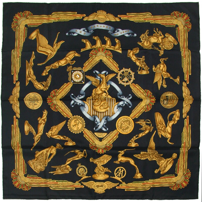La Treille / Hussard et Cantinier Hermes Scarf 1964 Maurice