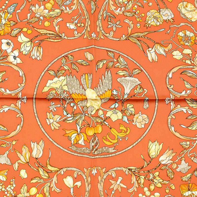 Hermes Scarf "Pierres d'Orient et d'Occident" by Zoe Pauwels 90cm Silk