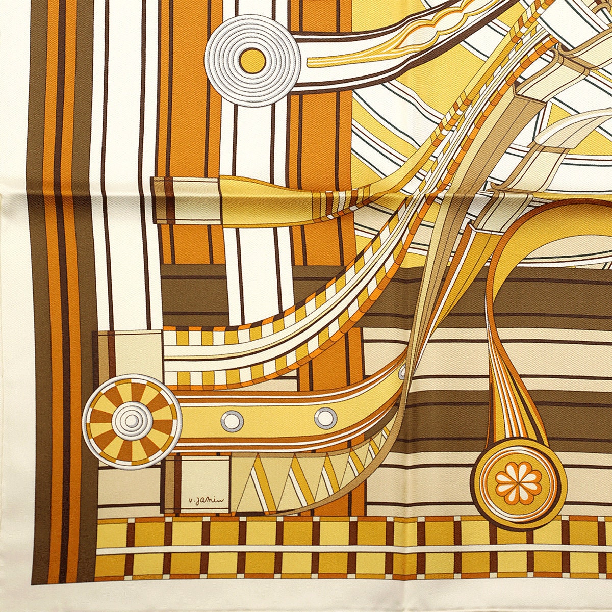 Hermes Scarf "Voltes et Pirouettes" by Virginie Jamin 90cm Silk | NWT