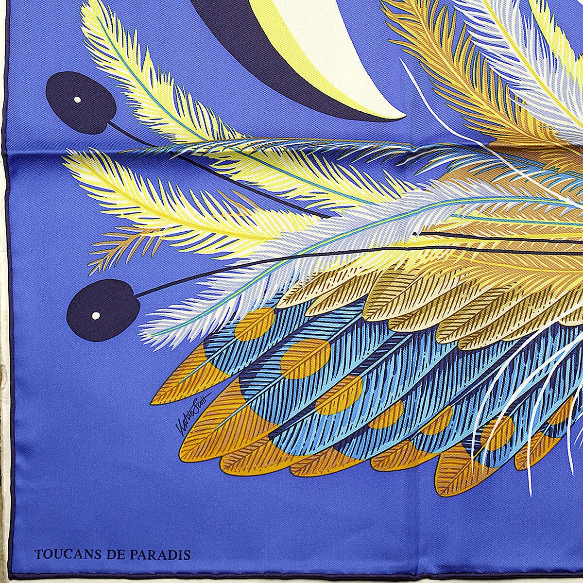 Hermes Scarf "Toucans de Paradis" by Katie Scott 90cm Silk | NWT