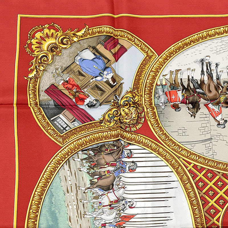 HERMES Les Trois Mousquetaires 三銃士 カレ90 Hermes Scarf 