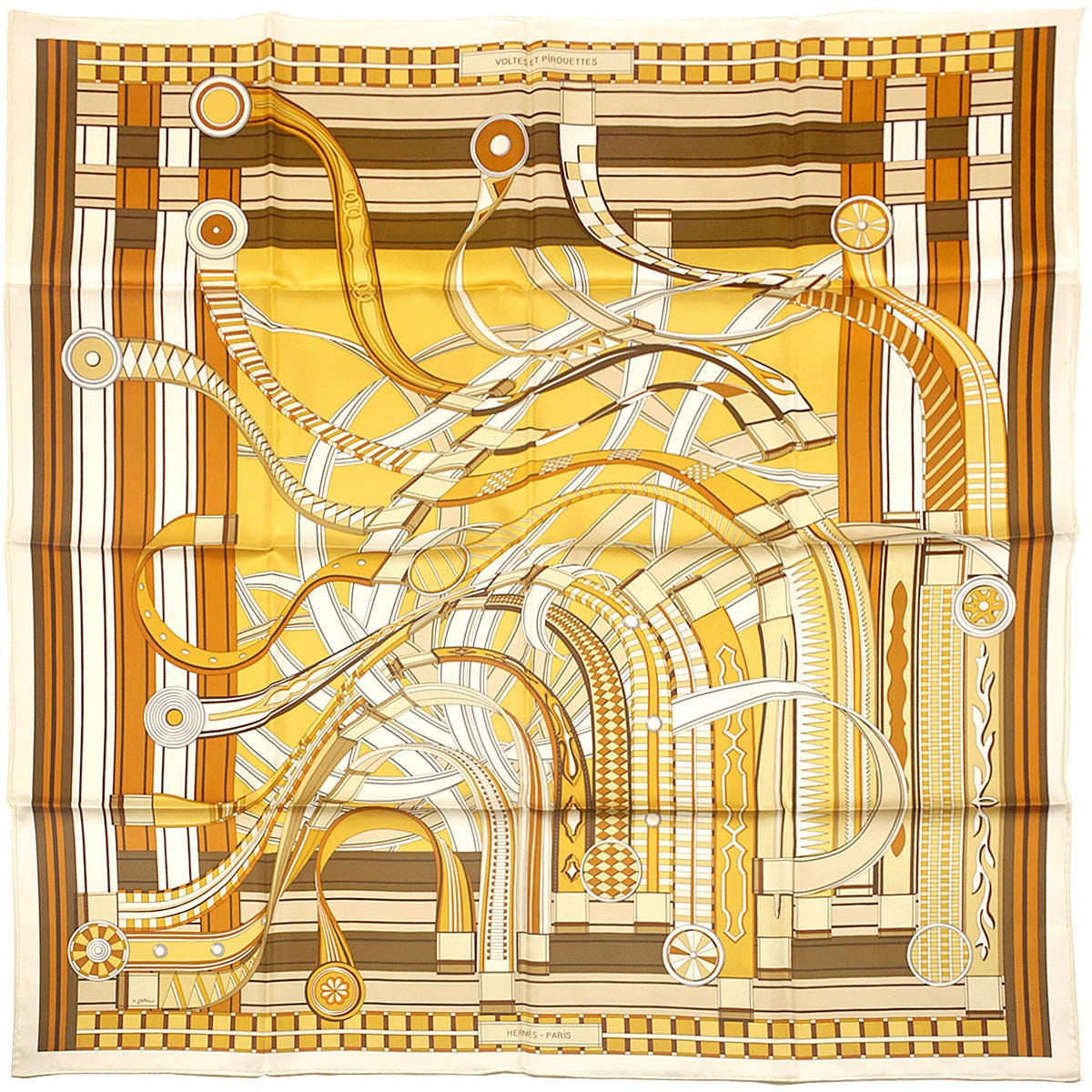 Hermes Scarf "Voltes et Pirouettes" by Virginie Jamin 90cm Silk | NWT