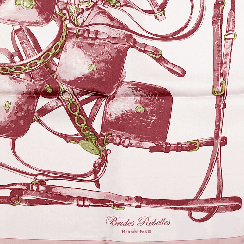 Hermes Scarf "Brides Rebelles" by Benoit Pierre Emery 90cm Silk | Carre Foulard