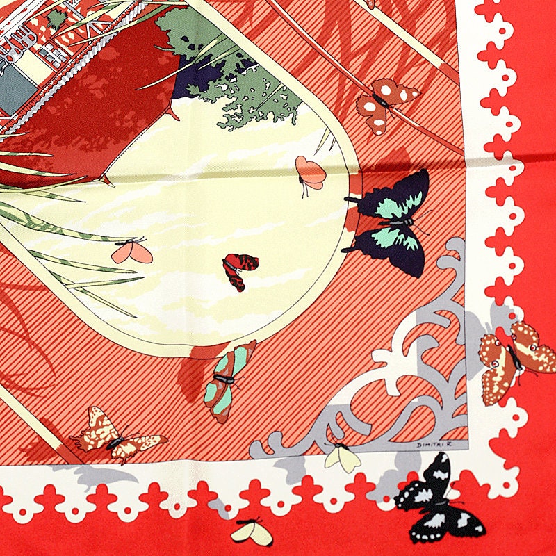 Hermes Scarf "Varangues" by Dimitri Rybaltchenko 90cm Silk