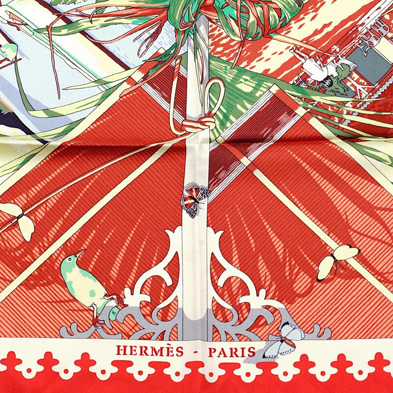 Hermes Scarf "Varangues" by Dimitri Rybaltchenko 90cm Silk