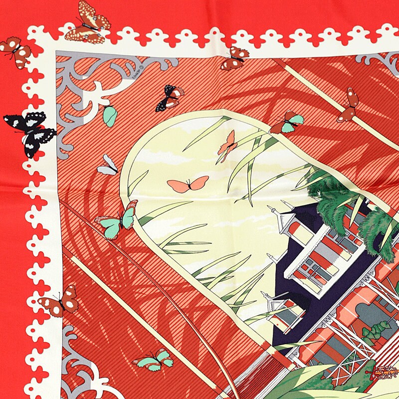 Hermes Scarf "Varangues" by Dimitri Rybaltchenko 90cm Silk