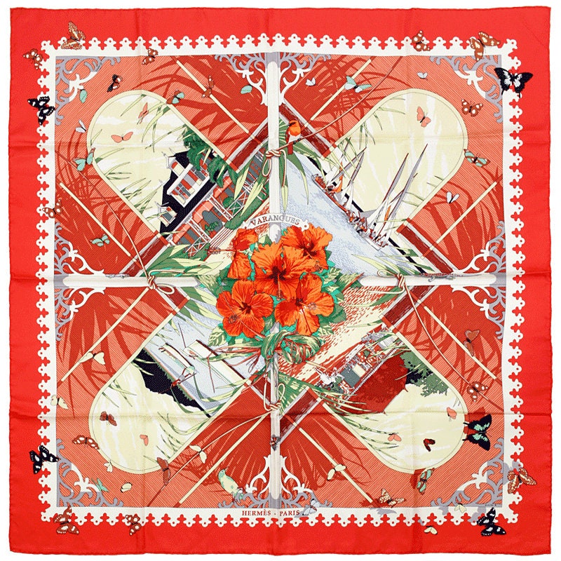 Hermes Scarf "Varangues" by Dimitri Rybaltchenko 90cm Silk