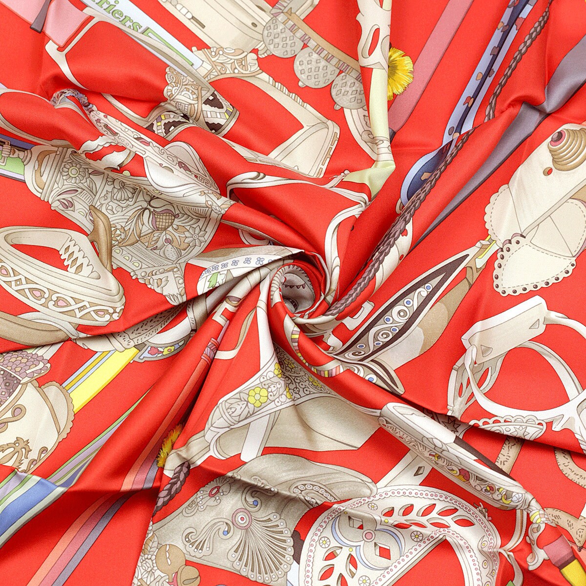 Hermes Scarf "Concours d’Etriers" by Virginie Jamin 90cm Silk | Foulard Carre