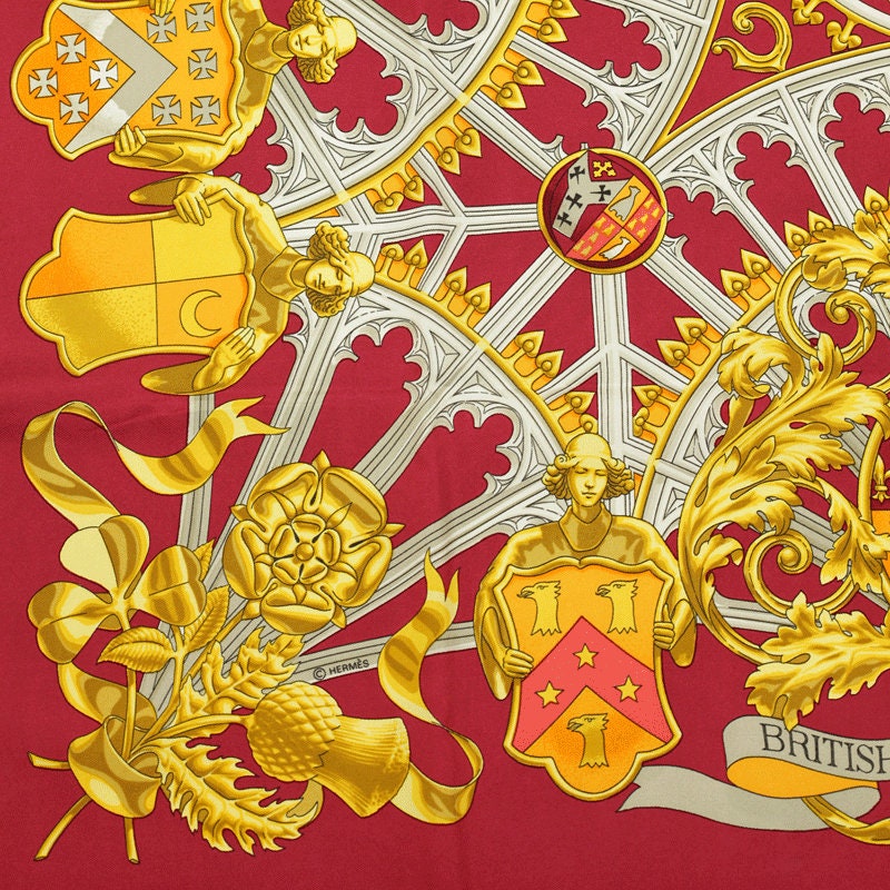 Hermes Scarf "British Heraldy" by Vladimir Rybaltchenko 90cm Silk