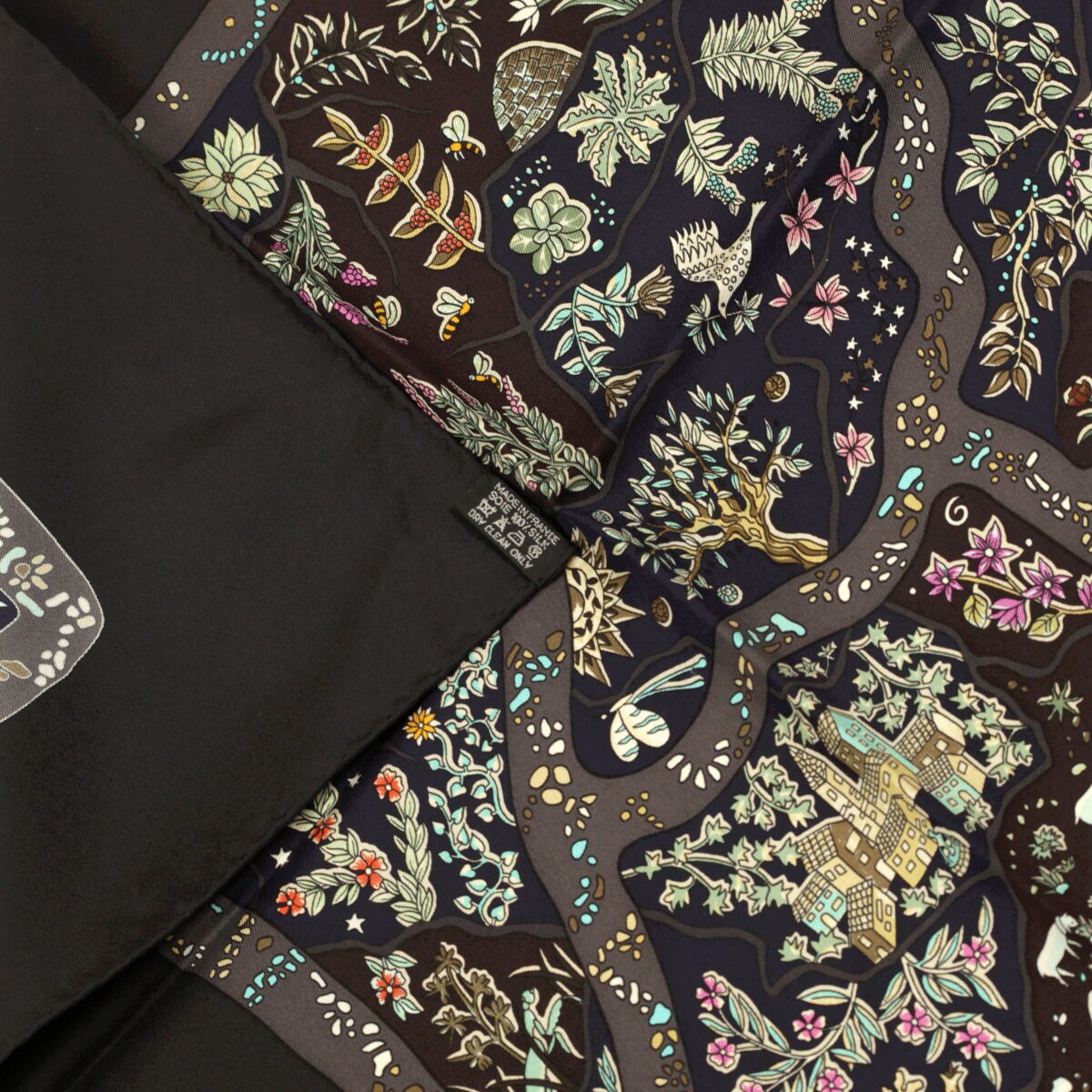 Hermes Scarf "Chemins de Garrigue" by Christine Henry 90cm Silk