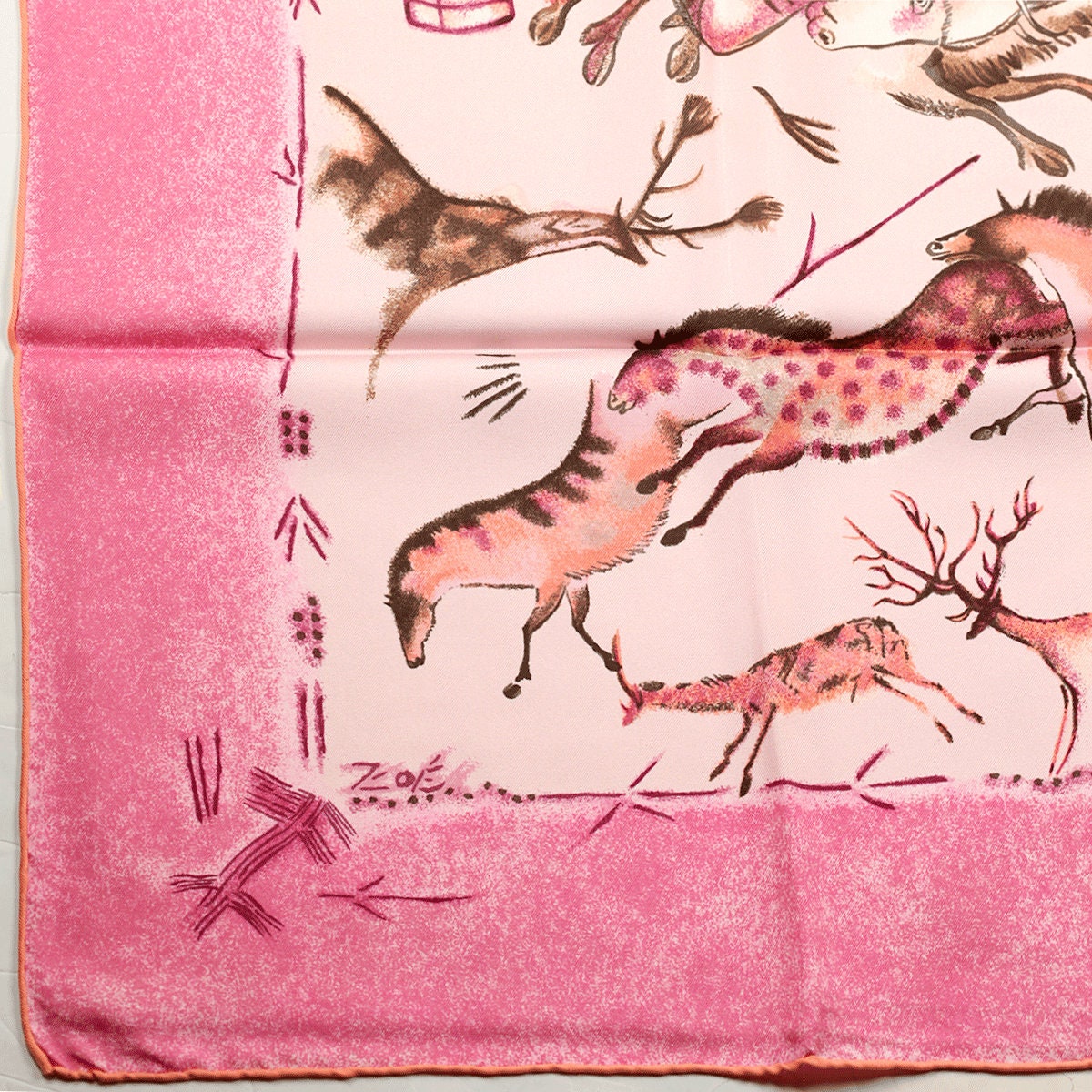 Hermes Scarf "Premieres Mains" by Zoe Pauwels 90cm Silk