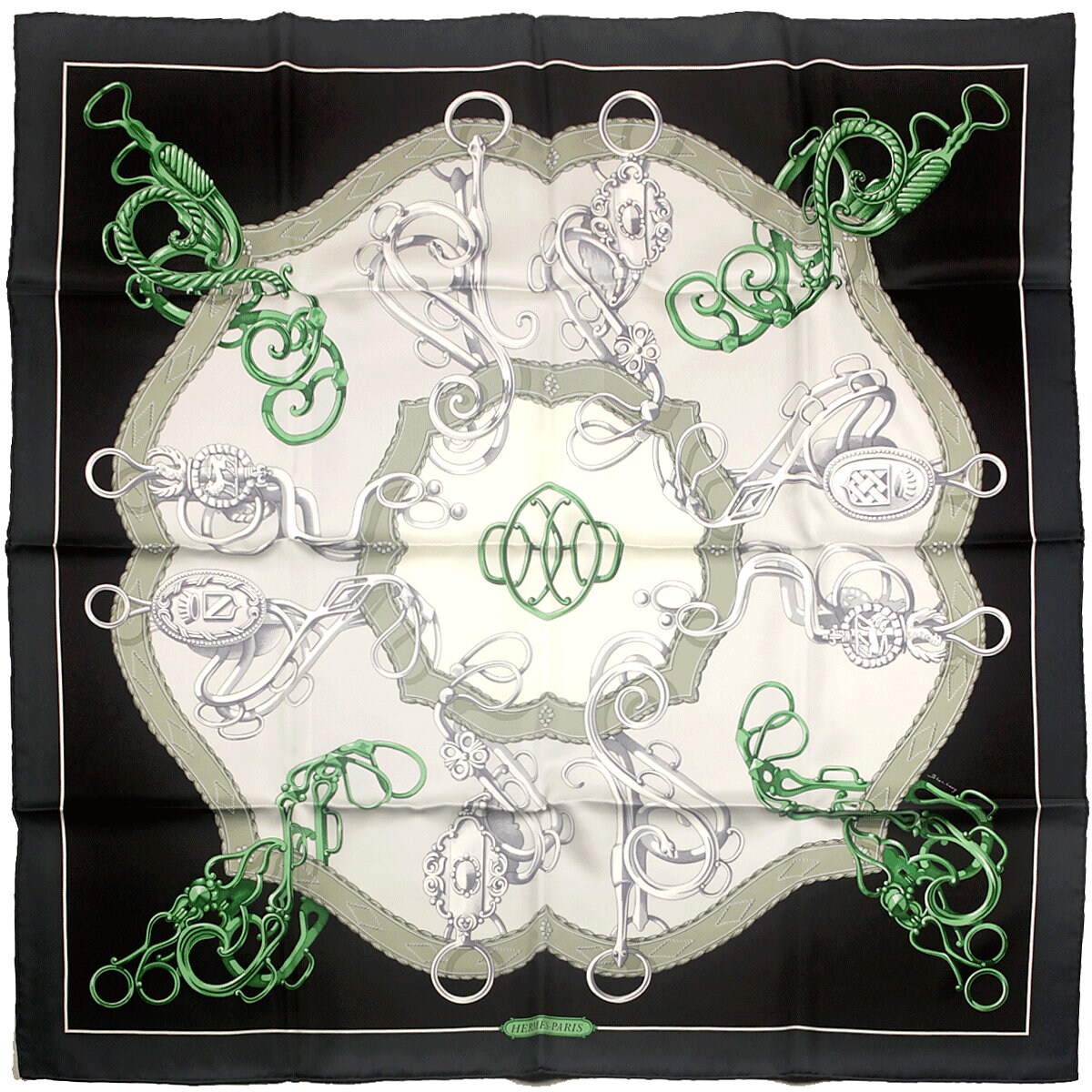 Hermes Scarf "Lift Profile" by Shan Merry 90cm Silk | NWT