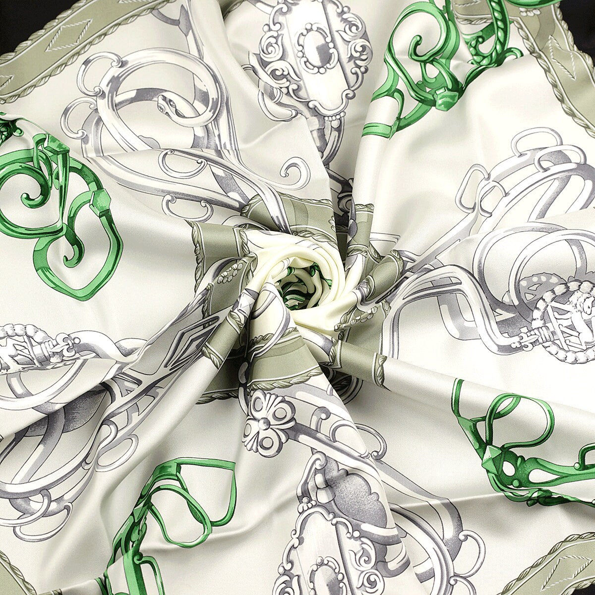 Hermes Scarf "Lift Profile" by Shan Merry 90cm Silk | NWT