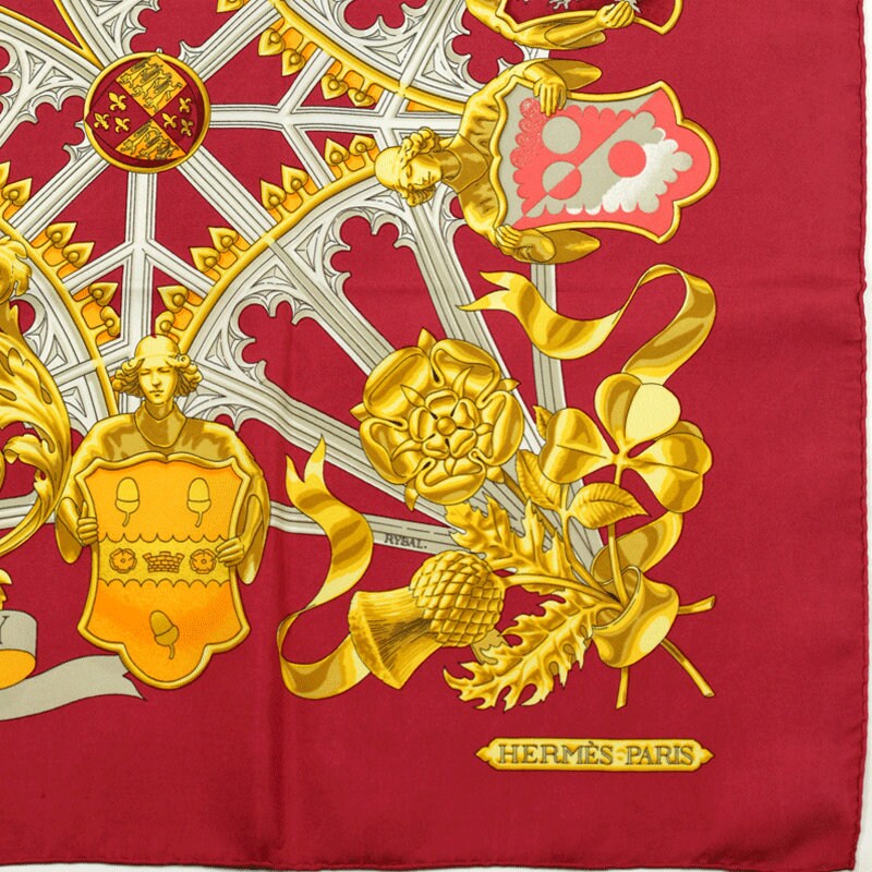 Hermes Scarf "British Heraldy" by Vladimir Rybaltchenko 90cm Silk