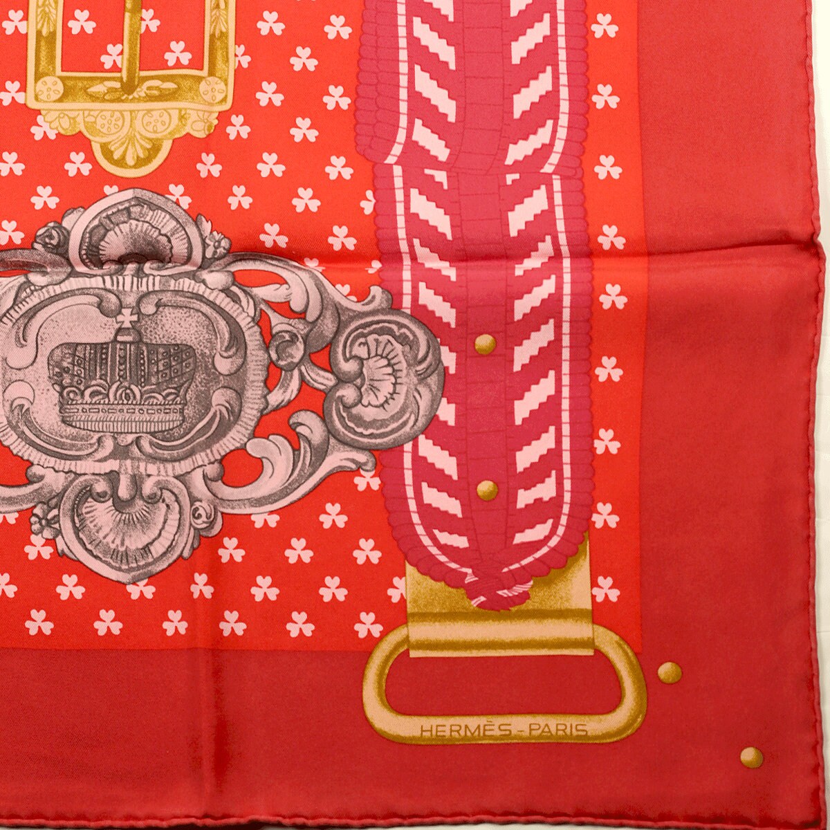 Hermes Scarf "Boucles et Galons du Tsar" by Wlodek Kaminski 90cm Silk | Wash Carre