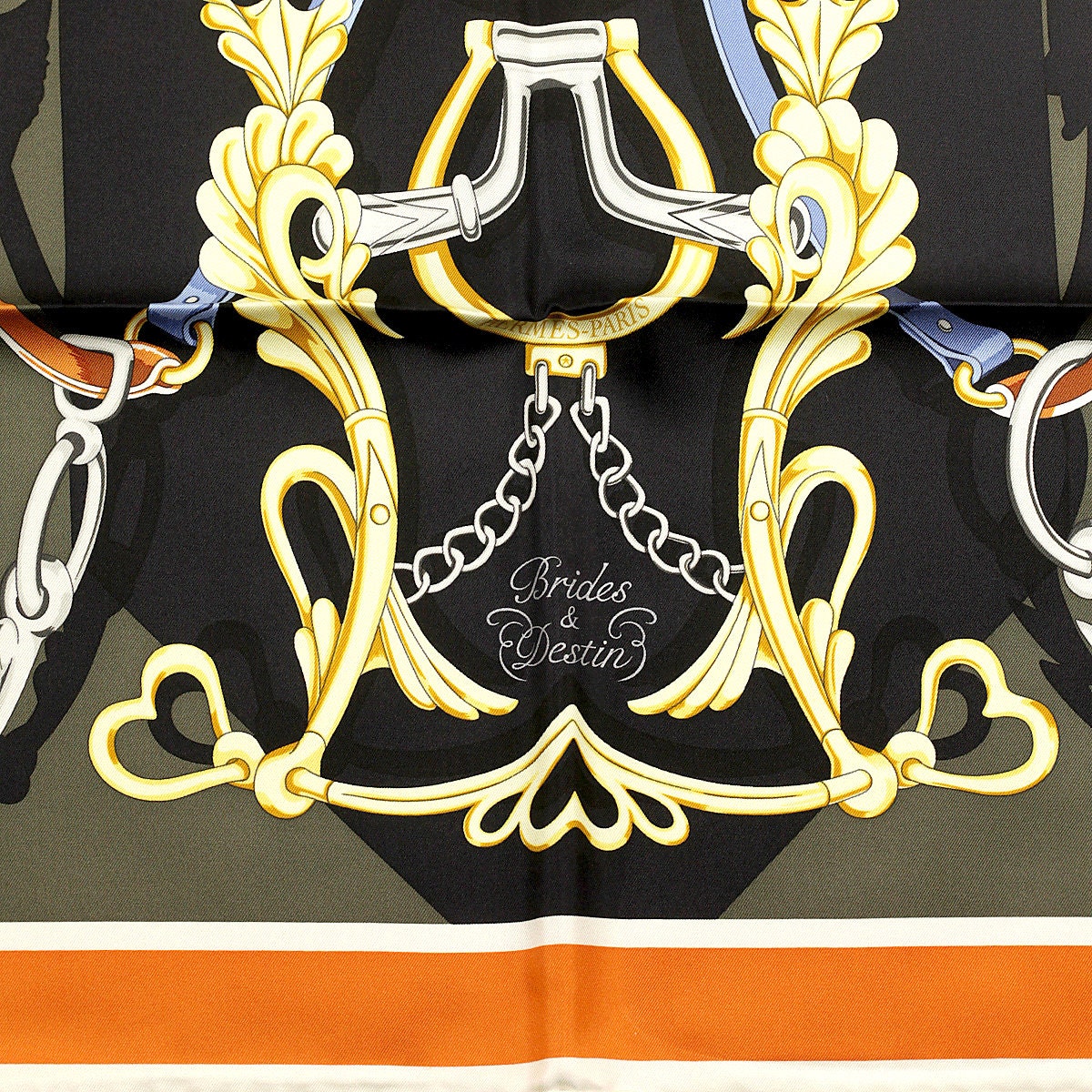 Hermes Scarf "Brides et Destin" by Daiske Nomura 90cm Silk