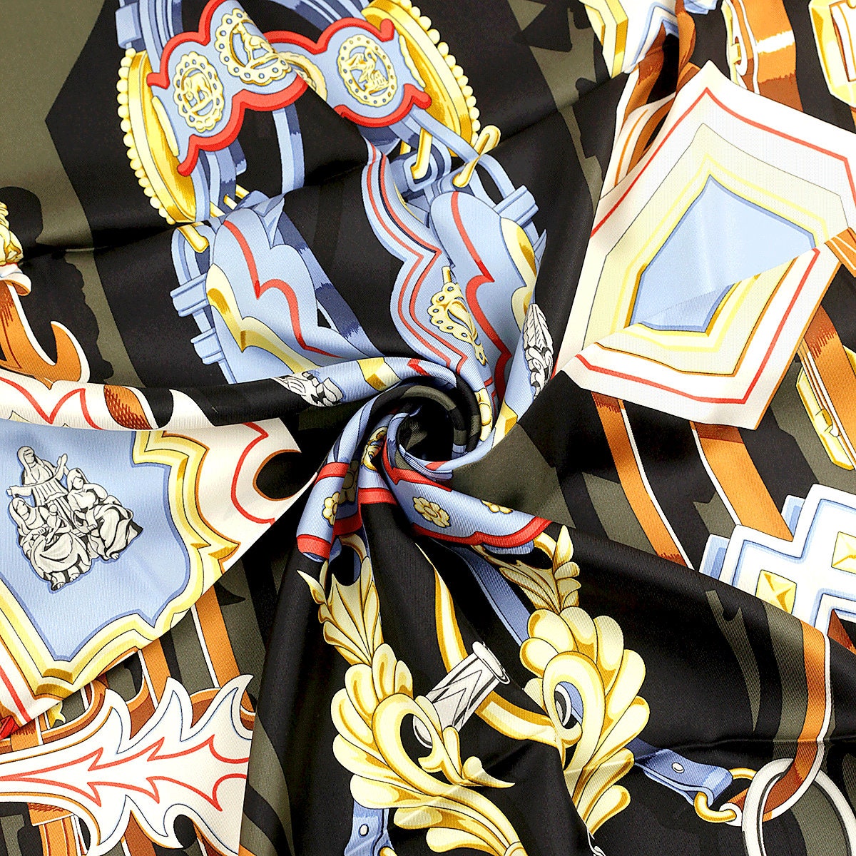 Hermes Scarf "Brides et Destin" by Daiske Nomura 90cm Silk