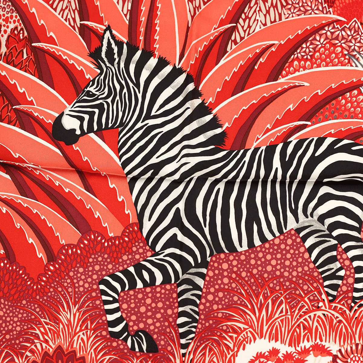 Hermes Scarf "Mountain Zebra" by Alice Shirley 90cm Silk