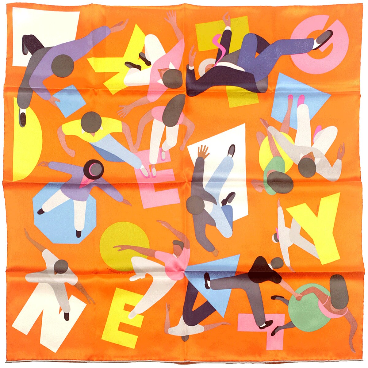 Hermes Scarf "Hommage a Gene Kelly" by Geoff McFetridge 70cm Silk | Limited Edition