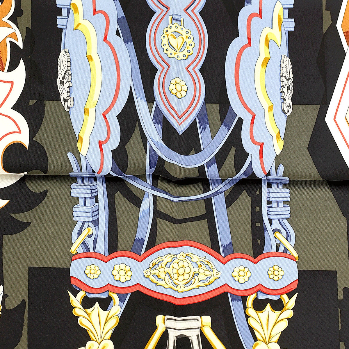 Hermes Scarf "Brides et Destin" by Daiske Nomura 90cm Silk