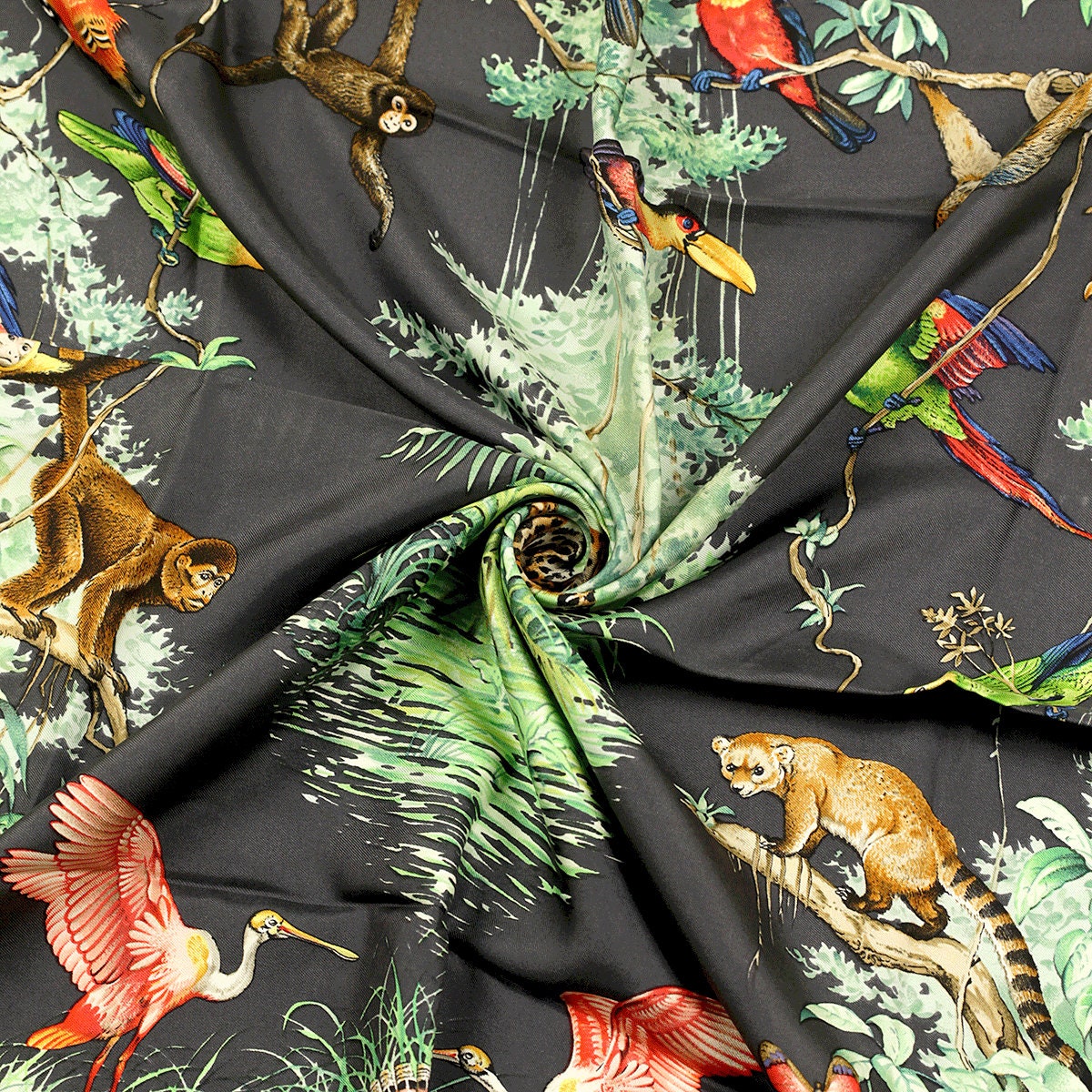 Hermes Scarf "Equateur" by Robert Dallet 90cm Silk