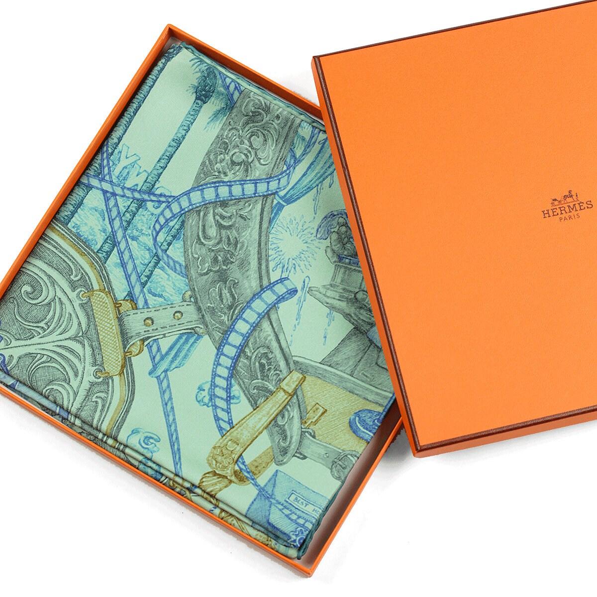 Hermes Scarf "Horsawards" by Elias Kafouros 90cm Silk