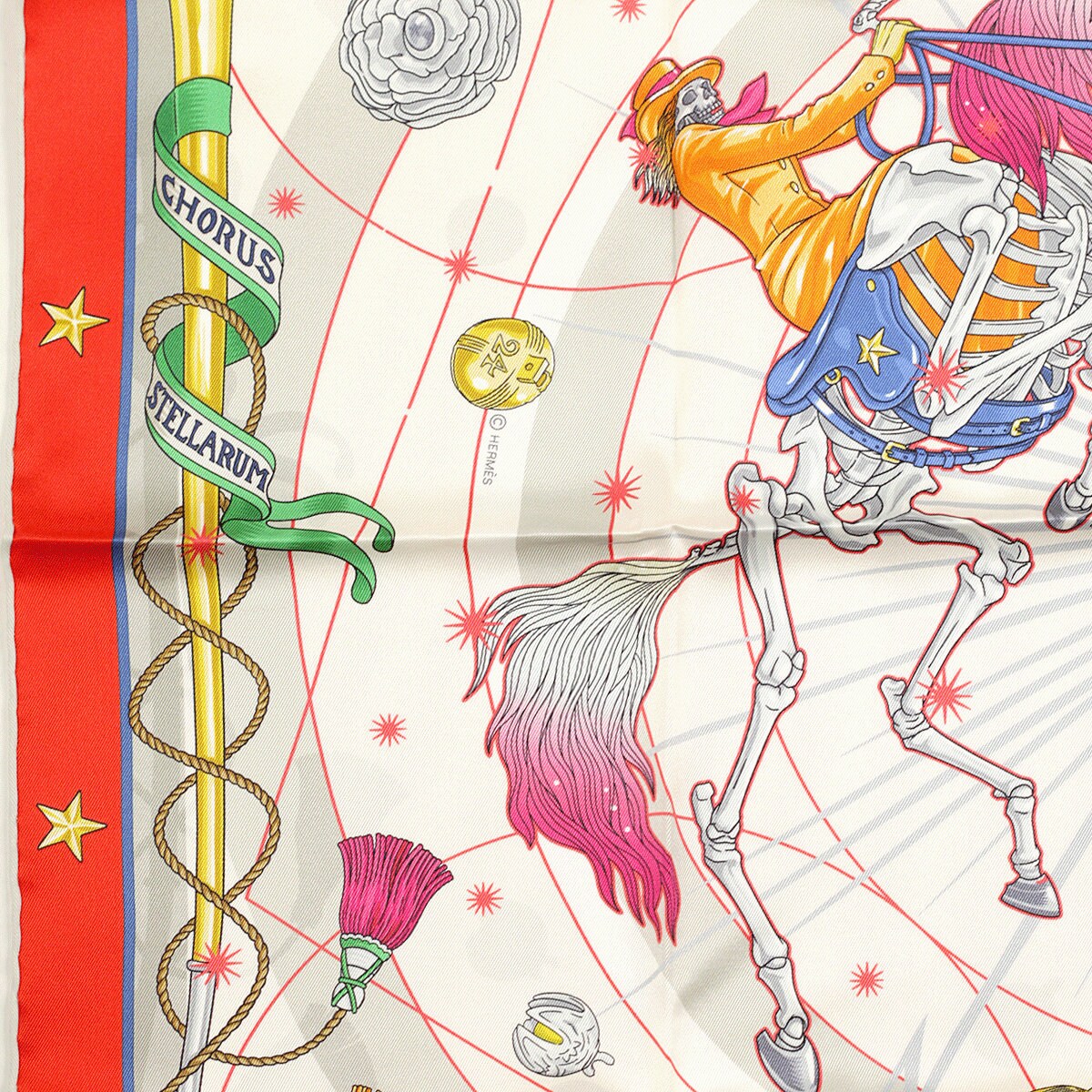 Hermes Scarf "Chorus Stellarum" by Daiske Nomura 70cm Silk | NWT