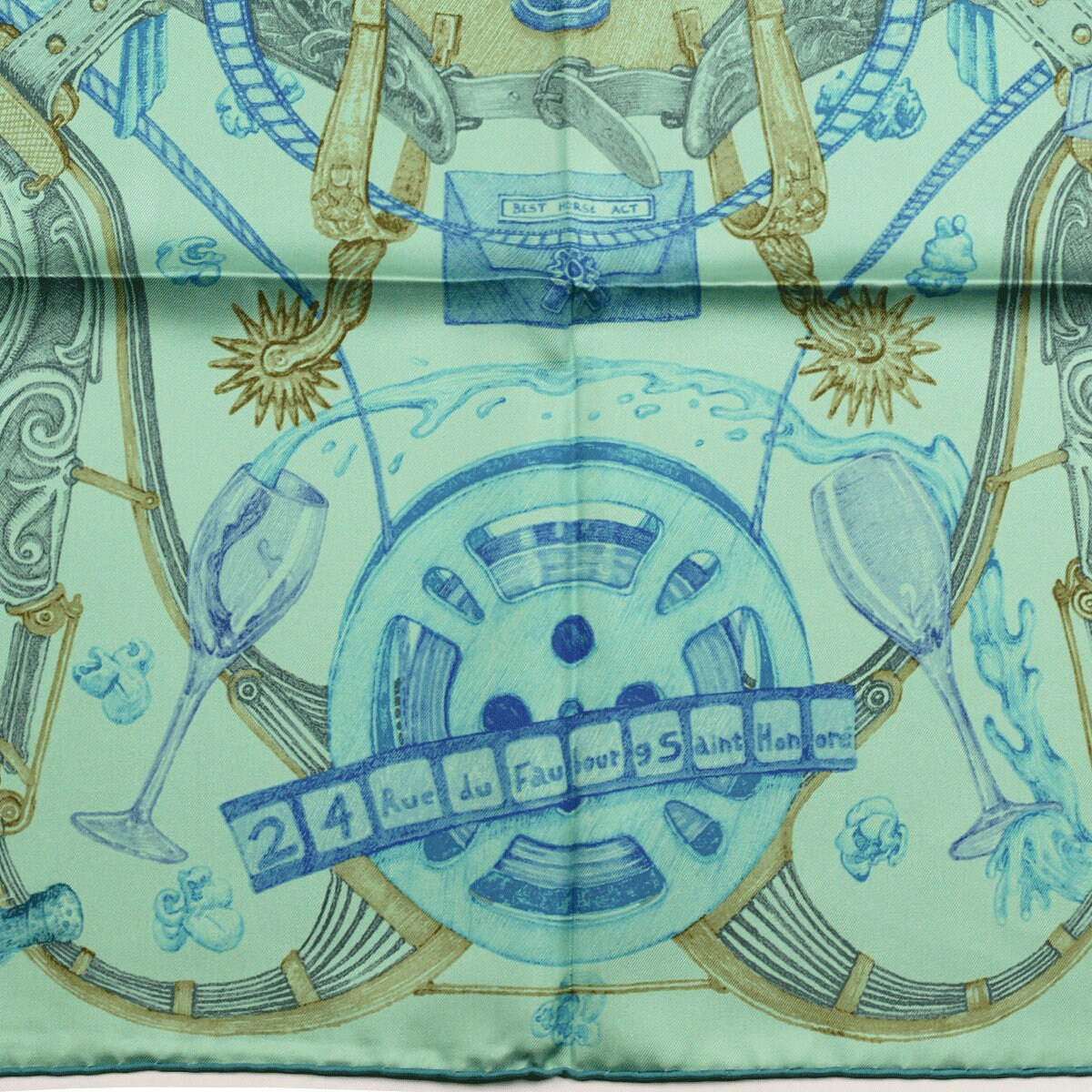 Hermes Scarf "Horsawards" by Elias Kafouros 90cm Silk