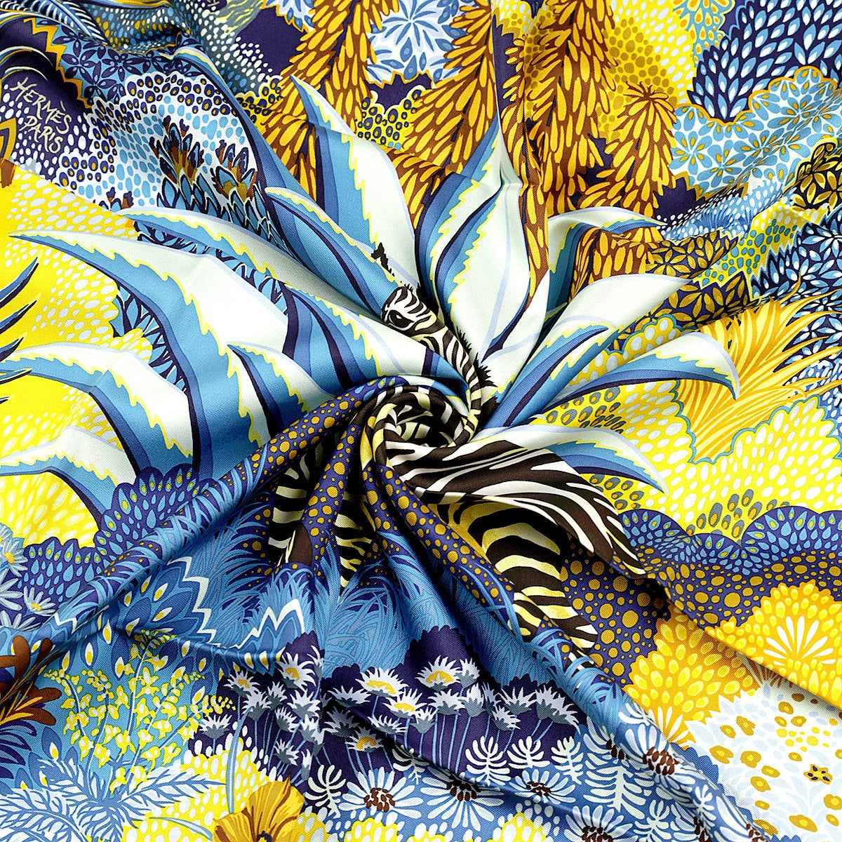 Hermes Scarf "Mountain Zebra" by Alice Shirley 90cm Silk | Carre Foulard